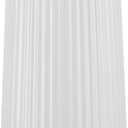 White Ceramic Vase for Flowers, Large Modern White Vase for Home Decor, Decorative Vase for Living Room, Office, Mantel, Bookshelf, Dining Table, 8 inches