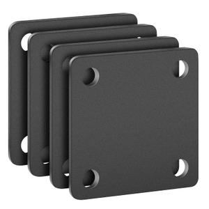 1/4 Square Steel Plate Base 6x6 for Tile, Hot Rolled Weldable A36 Flat Metal Plate Sheet 6 inch with Holes