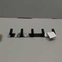 Wall Mounted Coat Rack-5 Hooks, Heavy Duty Stainless Steel Hook Rail for Towel Coat Hat Purse Bag Jacket, Towel Hooks for Entryway Bathroom Kitchen (Black 5 Hooks - 1 Pack)