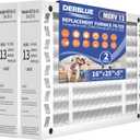 DerBlue 2PACK 16x25x5 MERV 13 Furnace Filter Replacement Compatible with Lennox X6670 HCF16 Pleated HVAC,Foldable Design for Easy Installation & Space-Saving(Actual Size: 15.75 x 24.75 x 4.38in)