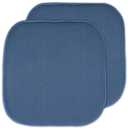Sweet Home Collection | Honeycomb Memory Foam Non Slip 16 x 16 Chair Pad, Blue, 2 Pack