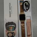 Smart Watch for Women Fitness Tracker: Gold Smart Watches for Women Digital Mens watches Make/Answer Call Waterproof Running Smartwatch Android Phone iPhone Samsung Compatible Heart Rate Monitor, Gold