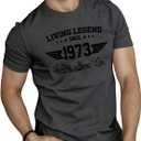 VIPWOLF Men's Casual Regular Fit Striped Shirt Stylish Short Sleeve Crew Neck Summer Workout Tee Shirts Going Out (Gray, XL)