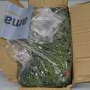 6 FT Christmas Cedar Garland, Real Touch Soft & Thickness Greenery Pine Garland with Lights Battery Operated for Mantle Table Fireplace Outdoor Indoor Christmas Decor