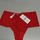 Hanky Panky Women's Signature Lace Retro Thong Red Thongs One Size