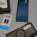 for Samsung Galaxy Z Fold 7 Case with Privacy Screen Protector, [Compatible with Magsafe] [Hidden Kickstand][Hinge Protection] Full Body Hard Shockproof Slim Phone Cover for Z Fold 7 - Black