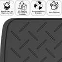 Boot Trays Heavy Duty Rubber Mat with Lip, Waterproof Shoe Mat Tray for Entryway Shoe Tray Multi-Purpose for Indoor or Outdoor 27.56 x 15.75inch