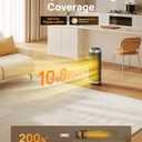 Dreo Space Heaters for Indoor Use, Electric Heater with Remote for Bedroom Large Room, 16 inch Upgraded 1500W Fast Heating with Thermostat, Overheating & Tip-Over Protection, 70Oscillating, Portable