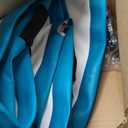 Garvee 8x8 ft Inflatable Floating Dock, Round Inflatable Dock Floating Platform with Mesh Swim Area, Non-Slip EVA Platform and Rope Ladder,Boats, Pool, Lake, Beach, Ocean