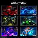 4 x 4 Pods RGB LED Rock Lights, Underglow Multicolor Neon Light Kit, Wheel Well Light with APP Control & Music Mode, Under Glow Lights for Trucks,Jeep,SUV,Golf Cart,ATV,Pickup Off Road,12V
