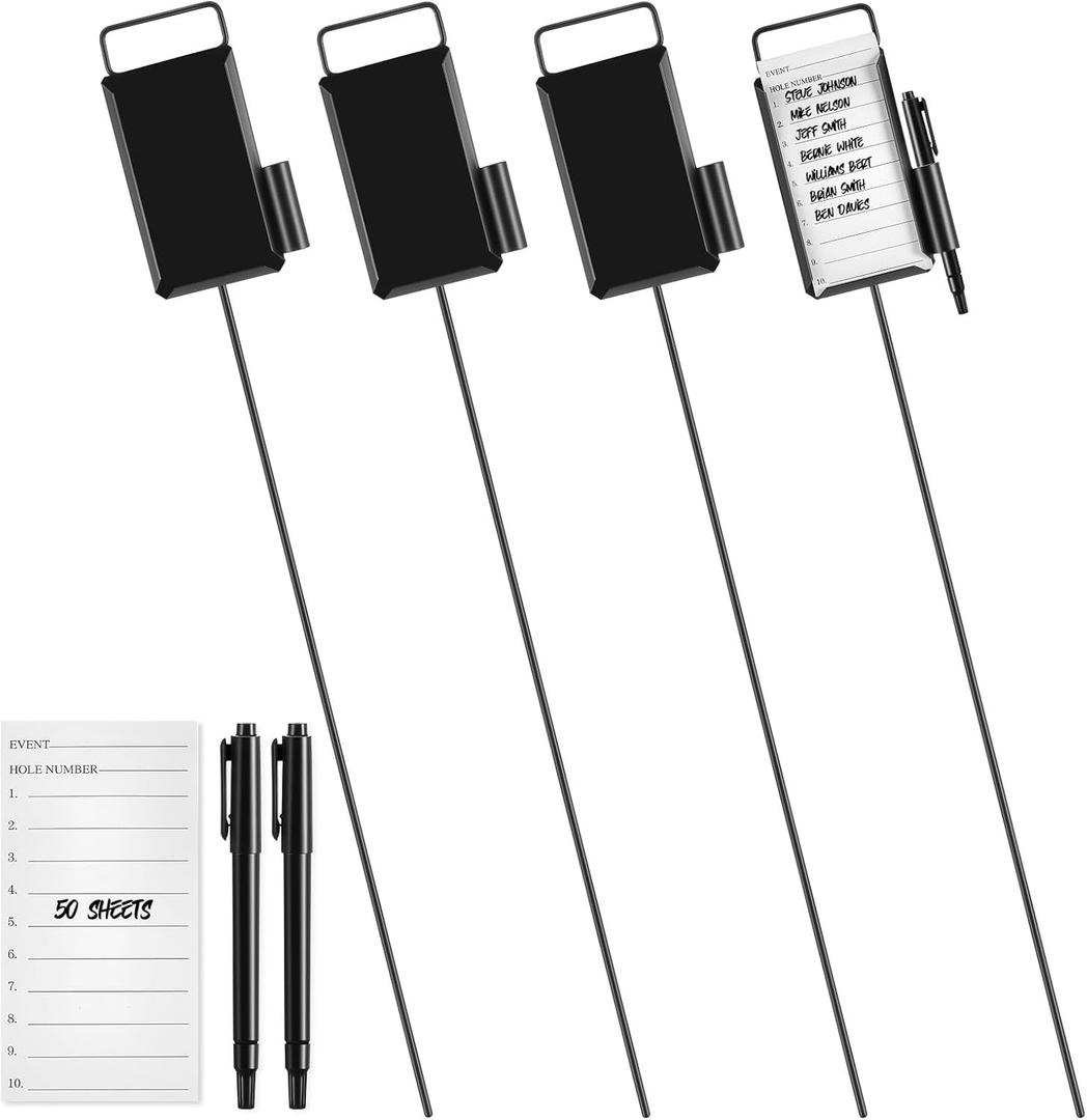 Shappy Golf Metal Proximity Marker with Black Markers and 1 Pcs (50 Sheets) Cards for Golf Marking Shappy Golf Metal Proximity Marker with Black Markers and 1 Pcs (50 Sheets) Cards for Golf Marking