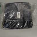 decorUhome Decorative Outdoor Throw Pillow Covers 16x16 Set of 2, Square Linen Rustic Neutral Farmhouse Euro Pillow Covers with Stitched Edge for Couch, Sofa, Living Room, Black