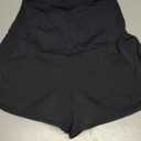 Maternity Athletic Shorts Over Belly Quick Dry Workout Athletic Running Pregnancy Shorts with Liner Pockets (Black, M)