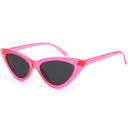 livho Retro Vintage Narrow Cat Eye Sunglasses for Women Clout Goggles Plastic Frame (Barbie Powder)
