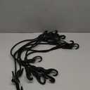 8-Piece 24-inch Adjustable Bungee Cords with Hooks, Heavy Duty Outdoor Carabiner Bungee Straps, Easily Adjust from 7" to 24", Black Super Elastic Cord for Cargo, Camping, Bike Racks, Tents