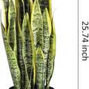 Artificial Snake Plant 26 inches Fake Sansevieria Artificial Potted Plants for Indoor and Outdoor, Home, Office Decoration