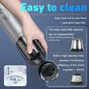 DEDC Car Vacuum Cleaner High Power, 15000Pa Cordless Vacuum Portable Rechargeable with LED Screen, Ultra-Lightweight Dust Buster with USB-C Charging, 2 Speeds, 4 in 1 Air Blower for Car, Home, Pet (Silvery)