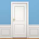 Colingmill 1 Set Peel and Stick Door Moulding Trim Kit Premade Wall Moulding Panels Flexible Self Adhesive 3D Wainscoting Panels for Mirror Window Frame Decor (Top 22"x36" and Bottom 22"x24")