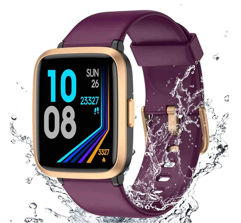 Dakofied Smart Watch (Answer/Make Calls), 1.85" Smart Watches for Women Men Fitness Tracker with 100+ Sport Modes Sleep Tracker Heart Rate Monitor Watch for iPhone/Android Phones Waterproof Purple