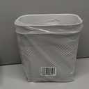 UUJOLY Plastic Small Trash Can Wastebasket, Garbage Container Basket for Bathrooms, Laundry Room, Kitchens, Offices, Kids Rooms, Dorms, (Grey, 2 Pack/3 gallons)