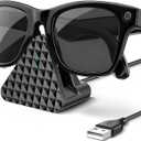 Charger for RayBan Meta Charger, Charging Station Compatible with Ray-Ban Meta Smart Glasses Wayfarer, Headliner, Skyler, Oakley HSTN, Storage Stand & Display Stand for Ray-Ban Meta Glasses