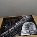 5 Tier Over The Fridge Shelf for Dorm Wheels 8 Hooks and 5 PVC Pads Black