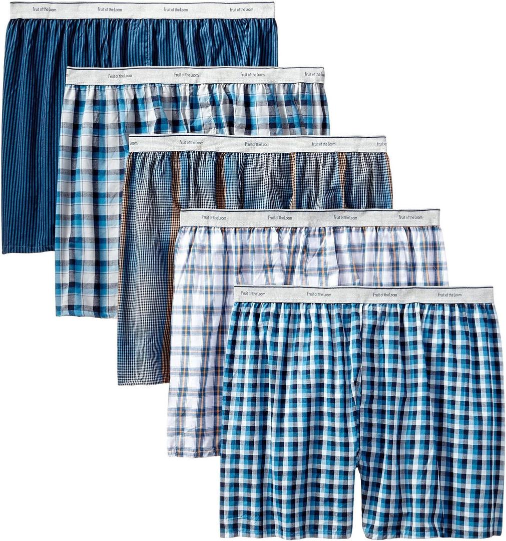 Fruit of the Loom mens Boxer Shorts (Multipacks) Medium