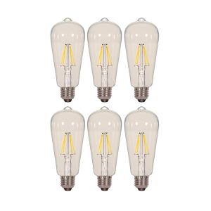 Satco S9581 6.5ST19/CL/LED/E26/27K/120V (6 - Pack)