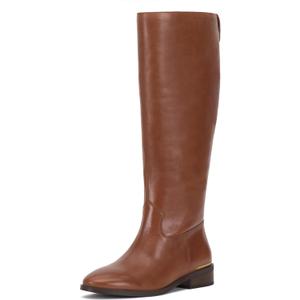 Vince Camuto Women's Bercla Knee High Riding Boot, Brandy, 8, Brown