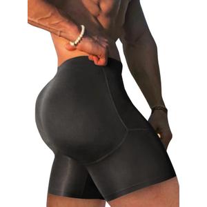 Men's Butt Padded Underwear, Enhancer Shapewear With 4 Detachable Pads