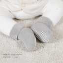 VWU Baby Toddler Kids Ankle Crew Socks with Grips Unisex Warm Thick Cotton Winter Socks 1-3T  (2 Grey )