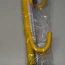 Steering Wheel Lock,Heavy Duty Anti-Theft Car Device with Double Hooks Design for Enhanced Vehicle Protection,Adjustable Length Locking with 2 Keys Universal Fit (Yellow)