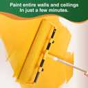 Voomey 18" Paint Roller Kit10Pc Paint Roller Tray with Liner,12" 18" Microfiber Paint Roller,Paint Extension PoleSuitable for DIY Interior Walls, Rooms