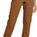 baleaf Women's Hiking Pants Quick Dry Lightweight Water Resistant Elastic Waist Cargo Pants for All Seasons (27''-caramel)