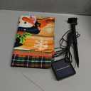 Lighted Christmas Garden Flag for Outside, Led Snowman Garden Flag, Winter Yard Flag 12x18 Double Sided for Outdoor Yard Porch Lawn Decoration