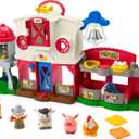 Fisher-Price Little People Toddler Learning Toy Caring for Animals Farm Interactive Playset with Smart Stages for Ages 1+ Years
