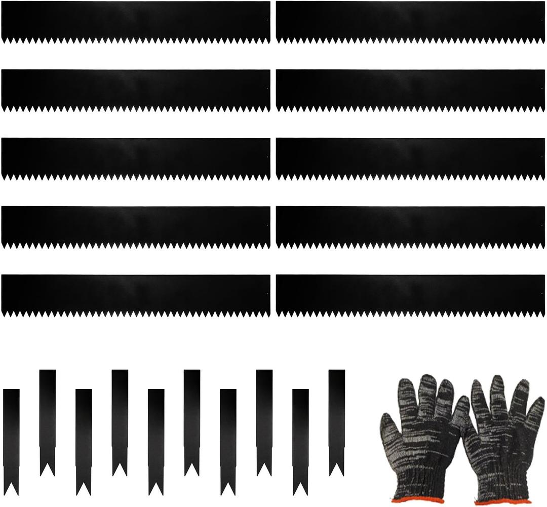 33Ft Galvanized Steel Landscape Lawn Edging, 40" X 6" (9 Pack) Metal Landscape Edging Border with 10 Clips, Metal Garden Edging Border, Metal Edging for Landscaping, Garden, Yard, Pathway