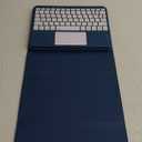 Compatible for iPad 11th 10th Generation Case with Keyboard, Folio Cover with Pencil Holder, Multi-Touch Trackpad, 7 Color Backlit, Detachable Keyboard for iPad (A16) 11th/10th Gen (Navy Blue)