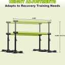 Parallel Bars for Physical Therapy, 6.57Ft, Height Adjustable | Suction cup suitable for smooth surfaces, soft armrests, with 5-level height adjustment, Used for home, sanatorium,as on
