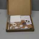 Frienda 7pcs Christmas Gingerbread Door Covers Banner Supplies Decoration Set with String Light Candy Cane Sticker Hanging Gingerbread House Xmas Banner Cloth Photo Backdrop for New Year