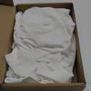 Huhumy 1 Pcs Halloween Dog Costumes with Non Woven Pumpkin Bags White Ghost Costume for Dog Cat Ghost Cosplay Clothes, Cute Party Cape for Halloween Cosplay Party (Medium)