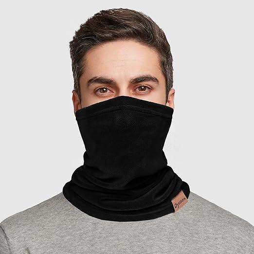 Warmer,Balaclava Face Mask & Soft Fleece neck gaiter Winter Face Cover for Men & Women Outdoor Activities (1, Black)
