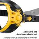 Fawater Swim Goggles with Nose Cover, Anti-Fog and Anti-Leak Clear Snorkeling Mask for Adults and Teens, 9 Colors (1 Pack Yellow)