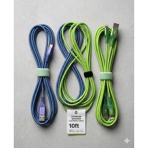 Charge Sync Cable 3 Pack USB to Ligthning, USb to Micro USB