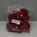 Velvet Christmas Tree Ornaments Set, Burgundy Christmas Ball Ornaments for Xmas Tree Mantle Stairs Holiday Decor, Burgundy