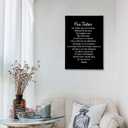 PHAMTE Our Father Prayer Wall Decor,Christian The Lords Prayer Wall Art Decor,Inspirational Bible Verse Scripture Print Framed Canvas Painting Christian Prayer Room Office Church Decor(16x24)(black)