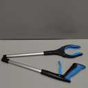 Grabber Reacher Tool  32” Extra Long Foldable Gripper and Reaching Tool  Heavy Duty Pick Up Stick Grabbers for Seniors, Trash, Surgery Recovery Must Haves Gifts (Blue)