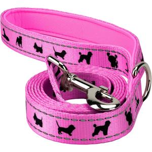EcoBark Dog Leash - Soft & Reflective Comfort Training Leashes with Padded Handle - Strong Durable Heavy Duty - Training and Pulling for Small, Medium or Large Dogs (Pink)