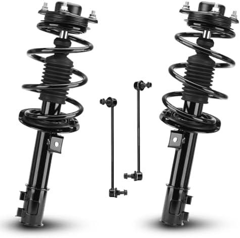 Front Struts Shock Absorber Sway Bar Links Kit Fit for Hyundai Sonata 2.4L L4 Sedan 2011 (Only GLS Limited SubModels, Built Before 7/22/2010, 12.64"), Replace 172586 172585 K750436 K750437 (4Pcs)