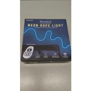 Merkury RoomGlo 10ft Neon Rope Light 16 color Flexible LED Lighting w/ Remote